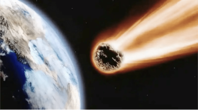 A huge comet headed towards the earth